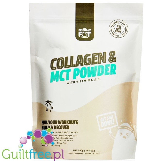 Friendly Fat Company MCT Marine Collagen - keto formuła MCT z kolagenem z dorsza i witaminami
