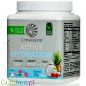 Sunwarrior Active Hydration Tropical Vibes - wegańska formułą nawilżająca z Aquamin®, Eldermune® & Sunfiber®
