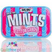 Big Sky Mints Cotton Candy - pudrowe pastylki bez cukru Mięta & Wata Cukrowa