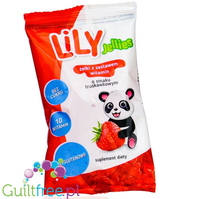 LiLY sugar free jellies with vitamins, strawberry flavors