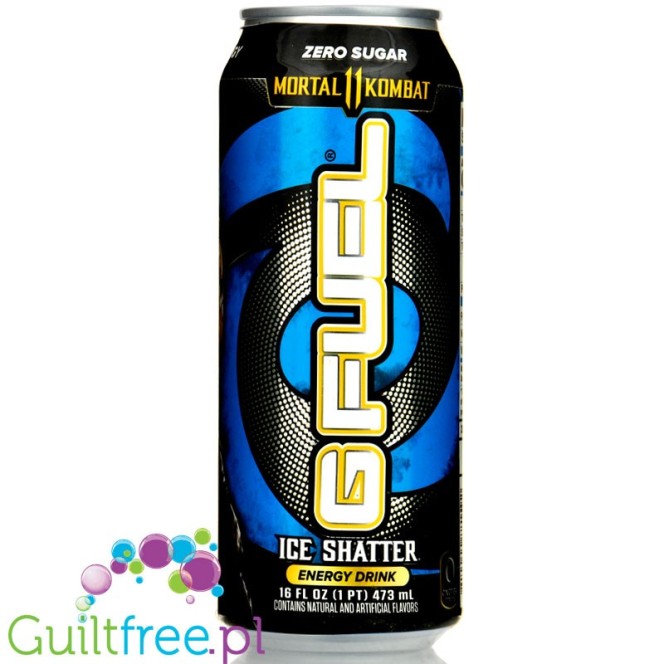 G Fuel Energy Drink Ice Shatter, Mortal Kombat napój energetyczny 0kcal , 300mg kofeiny