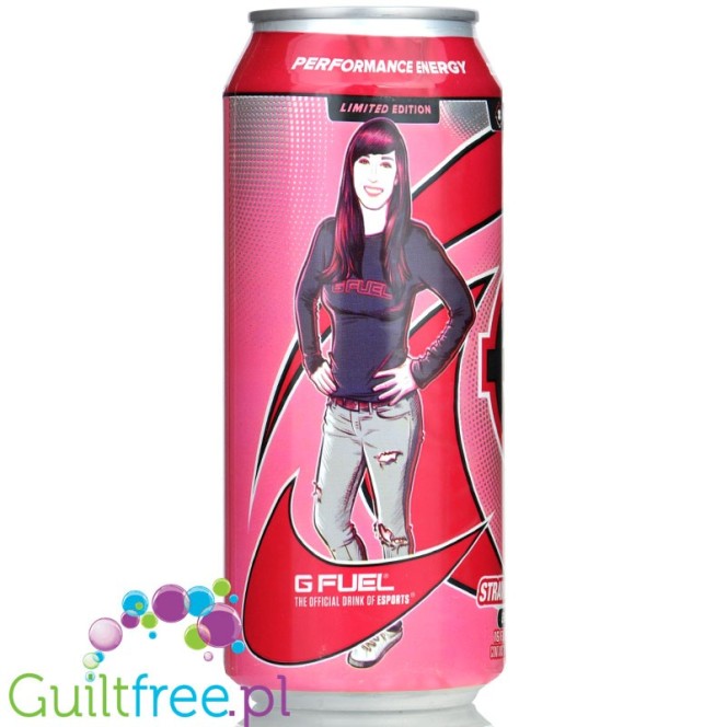 G Fuel Energy Drink Strawberry Slushine, One Shot Gurl napój energetyczny 0kcal , 300mg kofeiny