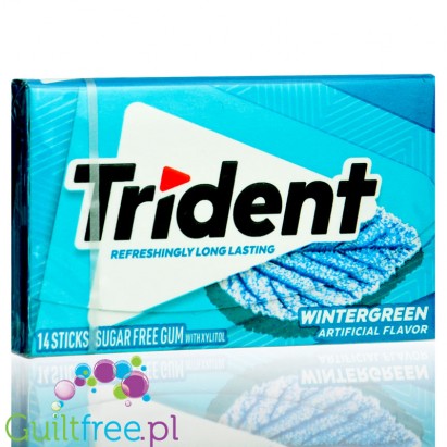 Trident Wintergreen - guma do żucia bez cukru, z ksylitolem