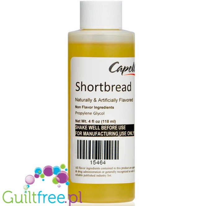 Capella Shortbread  118ml Flavor Concentrate - Concentrated flavored food without sugar and fatty: vanilla