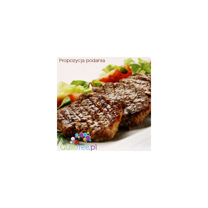Wołowina z warzywami w kremowym sosie ziołowym - kompletny obiad 230kcal & 30g białka