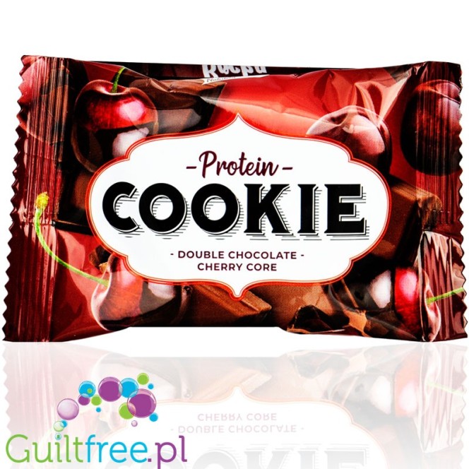 Rocka Nutrition Protein Cookie Double Chocolate Cherry - vegan protein cookie without sweeteners