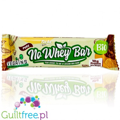 Rocka Nutrition NO WHEY Vegan BIO Bar, Nutty Cocoa Nibs 10g protein