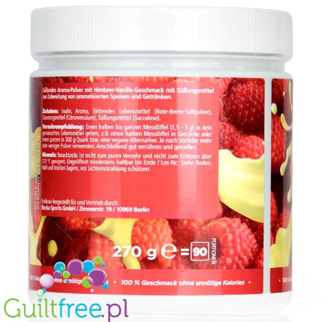 Rocka Nutrition Smacktastic Raspberry & Vanilla  vegan concentrated food flavoring