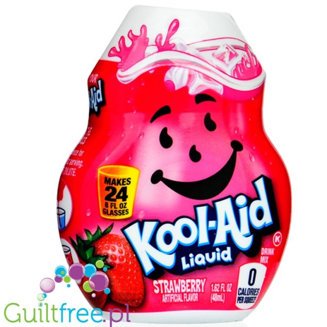 Kool-Aid Liquid Water Strawberry - koncentrat  bez cukru i kcal do wody