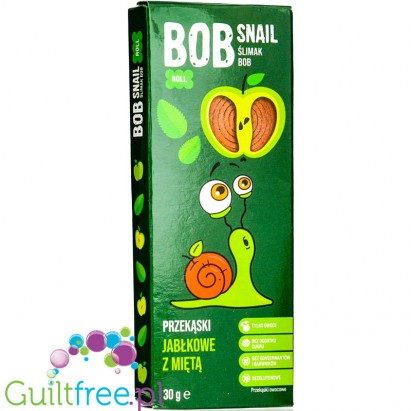 Bob Snail Roll Fruit-apple with mint snack with no added sugar 30g