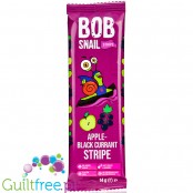 Bob Snail Stripe Przekąska jabłkowa z czarną porzeczką z owoców bez dodatku cukru 14g