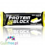 Hardcore Protein Block 51% Yoghurt Lemon  - baton białkowy XL 46g białka