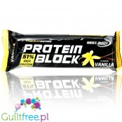Hardcore Protein Block 51% Vanilla  - baton białkowy XL 46g białka