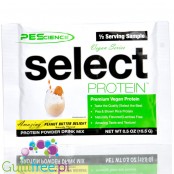 PES Select Protein Vegan, Peanut Butter Delight saszetka - wegańska odżywka proteinowa bez soi i cukru, 20g białka & 110kcal