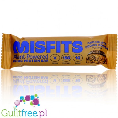 Misfits Vegan Protein Bar Chocolate Cookie Dough  - vegan protein bar