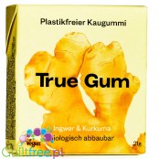 True Gum Ginger & Turmeric -  guma do żucia bez cukru
