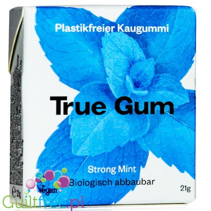 True Gum Strong Mint -  sugar-free chewing gum