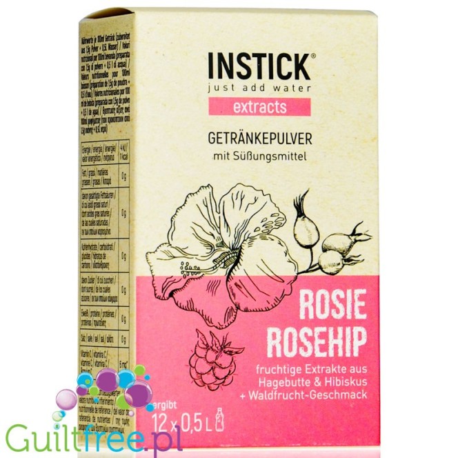 INSTICK Rosie Rosehip Stiks sugar free instant drink