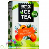 InStick Ice Tea Peach Sticks - rozpuszczalna saszetka smakowa do napoi bez cukru, Mrożona Herbata & Brzoskwinia