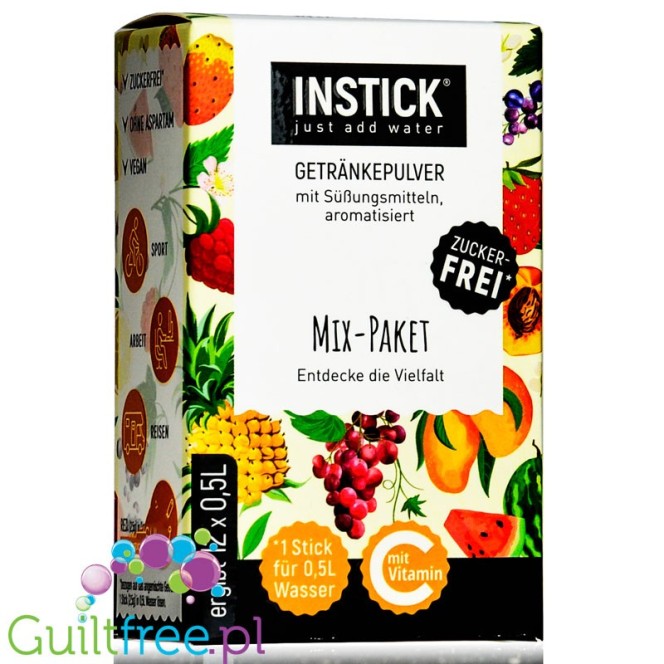 INSTICK Mix Pack Sticks 12 x 0,5L sugar free instant drink