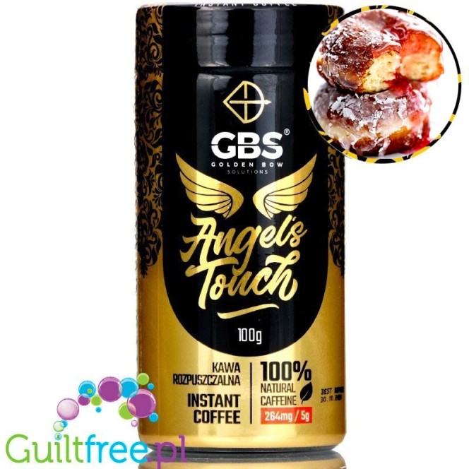 GBS Angel's Touch kawa rozpuszczalna o podwyższonej zawartości kofeiny, Pączek z różą