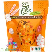 Plamil So Free Easter Vegan Blonde Caramilk-  wegańskie jajo vege z biało-karmelowej czekolady bez mleka i glutenu