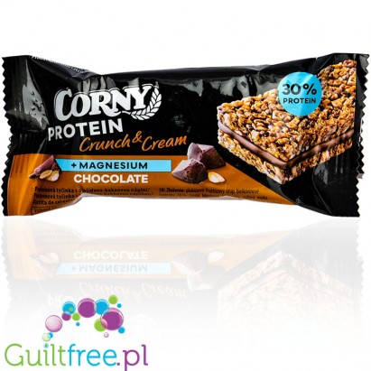 Corny Protein 30% Chocolate - baton białkowy bez dodatku cukru 35g
