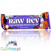 Raw Revolution Raw Rev Glo Bars, Peanut Butter, Dark Chocolate & Sea Salt - wegański baton z super foods bez słodzików
