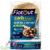 Flatout CarbDown Olive Oil & Sea Salt wrapsy 45kcal & 5g węglowodanów