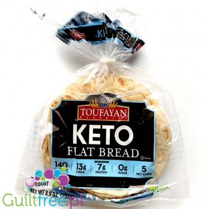 Toufayan Bakeries Keto Flat Bread - pity niskowęglowodanowe 140kcal & 7g białka