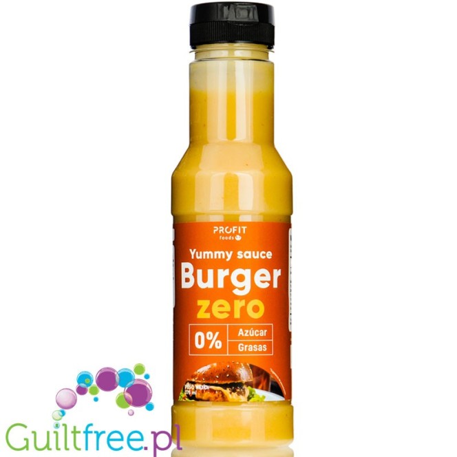 Profit Yummy Sauce Burger - fat free, low carb, no aded sugar sauce 375 ml