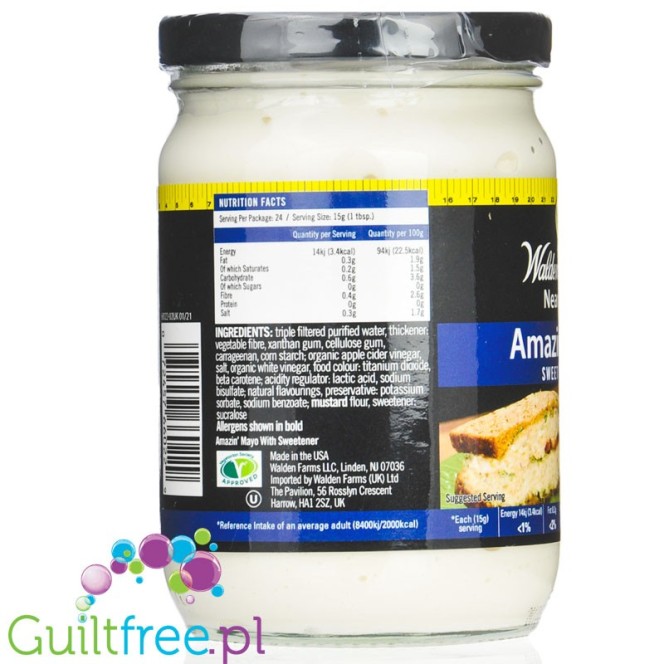 Walden Farms Amazin Mayo - Sandwich cream with mayonnaise flavor with sweeteners