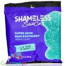 Shameless Snacks Gummy Candy - Super Sour Blue Raspberry 