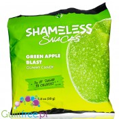 Shameless Snacks Gummy Candy - Green Apple Blast 