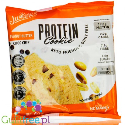 Justine's Cookies Protein Cookie Peanut Butter Choc Chip