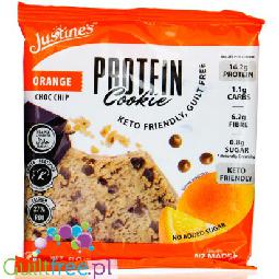 Justine's Cookies Protein Cookie Orange Choc Chip - ciastko wysokobiałkowe bez glutenu