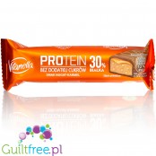 Vitanella Protein 30% Nougat & Caramel - pomarańczowy baton proteinowy z biedronki z karmelem i nugatem