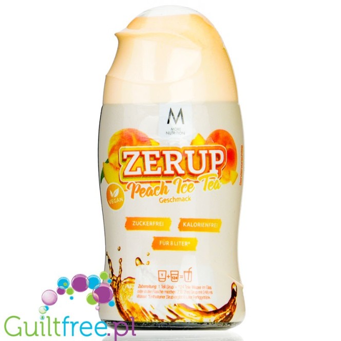 More Nutrition Zerup Peach Ice Tea concentrated water flavor enhancer