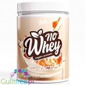 Rocka Nutrition NO WHEY Vanilla Caramel Latte 300g - wegańska odżywka białkowa 5 źródeł białka