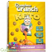 Grandma Crunch Keto Cereal Salted Caramel - low carb, sugar free vegan cereal