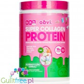 Obvi Super Collagen Protein Marshmallow Cereal- 35kcal & 9g białka, keto kolagen bez cukru z witaminami i minerałami
