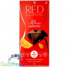 RED Chocolette no sugar added dark chocolate with almonds, 45% less calories
