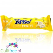 Yippie! Bar Fruits, Banana Split, baton proteinowy 174kcal & 13g białka, Banan, Karmel & Biała Czekolada