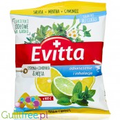 Evitta Herbal Candies Cytryna z Limonka & Mięta - ziołowe cukierki bez cukru