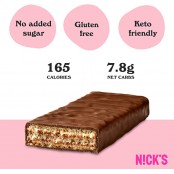 N!CK'S Nicks  Protein Waffer, Chocolate  - bezglutenowy wafelek proteinowy, Czekolada