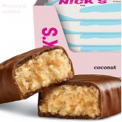 N!CK'S Coconut, Chocolate Coated Coconut Bar no Added Sugar, Gluten Free