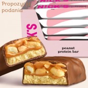N!CK'S Nicks Peanut Protein Bar 183kcal - baton białkowy bez dodatku cukru ze stewią i erytrolem