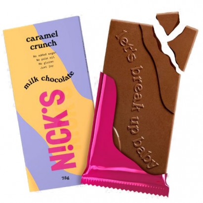 N!CK'S Nicks Milk Chocolate Caramel Crunch 75g