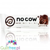 No Cow Bar, Chocolate Fudge Brownie - 210kcal & 21g białka, wegański baton białkowy bez soi i maltitolu