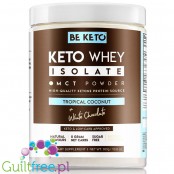 BeKeto™ Whey Isolate + MCT Coconut & White Choco - Białko Izolat z MCT o smaku kokos z białą czekoladą, keto odżywka białkowe